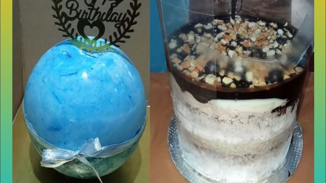 Sphere pinata cake #pull me up cake