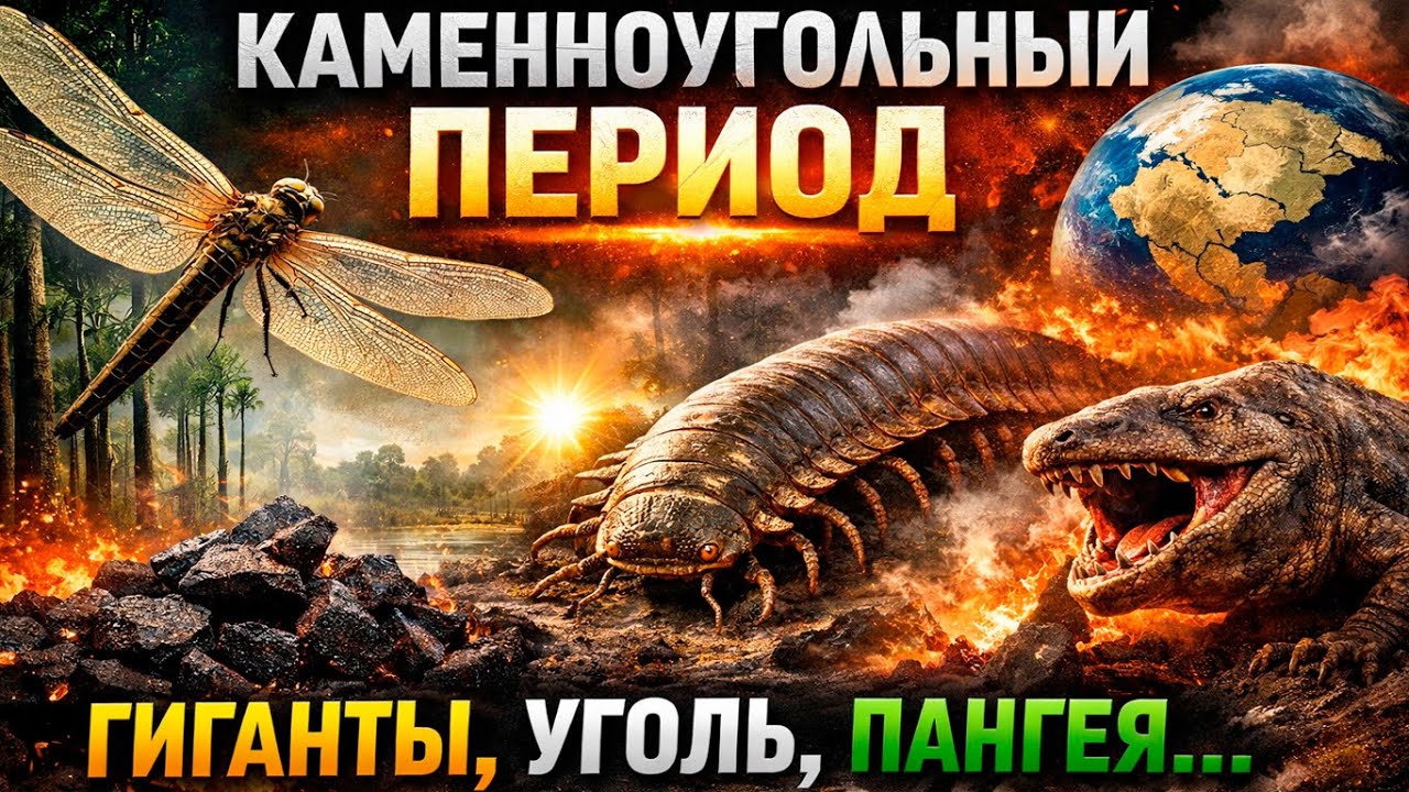 Когда Земля была лесом-фабрикой угля: Карбон, кислород 35% и гигантские насекомые