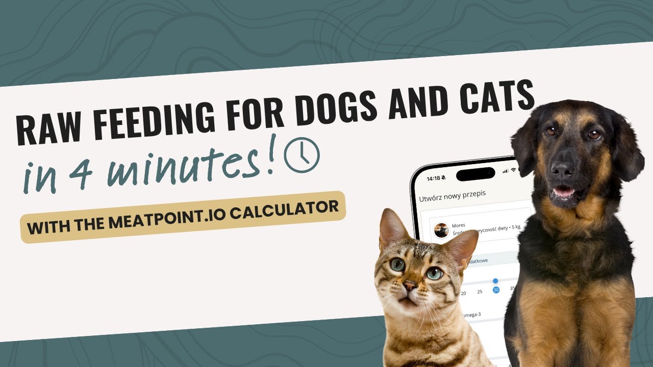 RAW Feeding for dogs and cats | meatpoint.io calculator