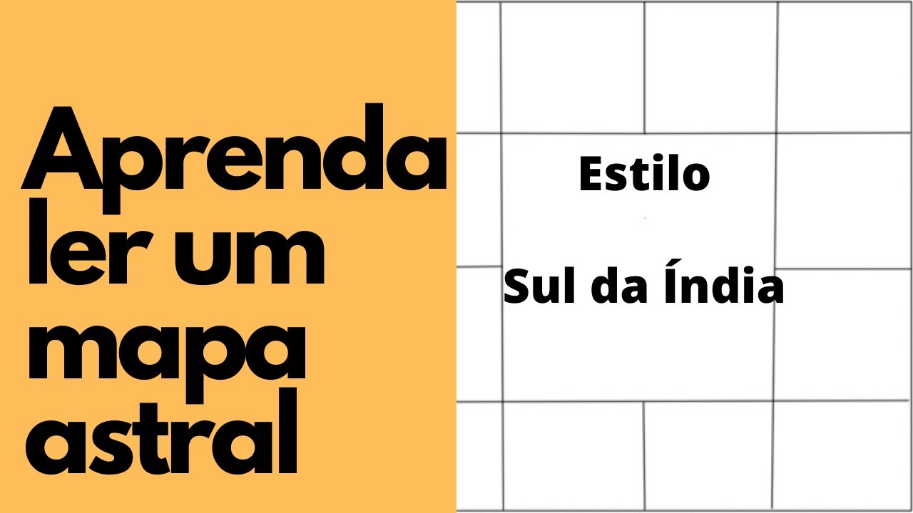 Aprenda ler um mapa astral sul da Índia em segundos