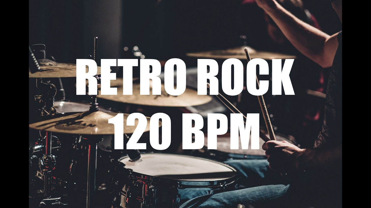 DRUMS RETRO ROCK 120 BPM 4/4