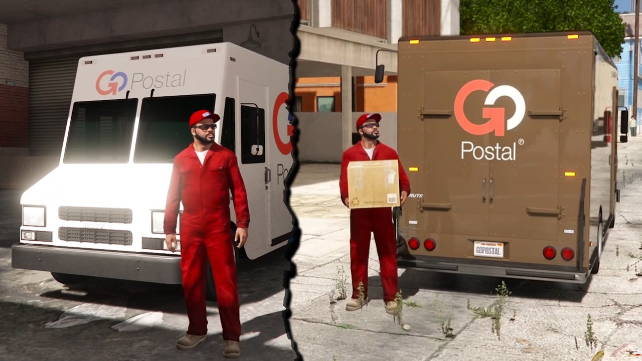 SEHARIAN JADI TUKANG PAKET DI KOTA LOS SANTOS - GTA 5 MOD INDONESIA