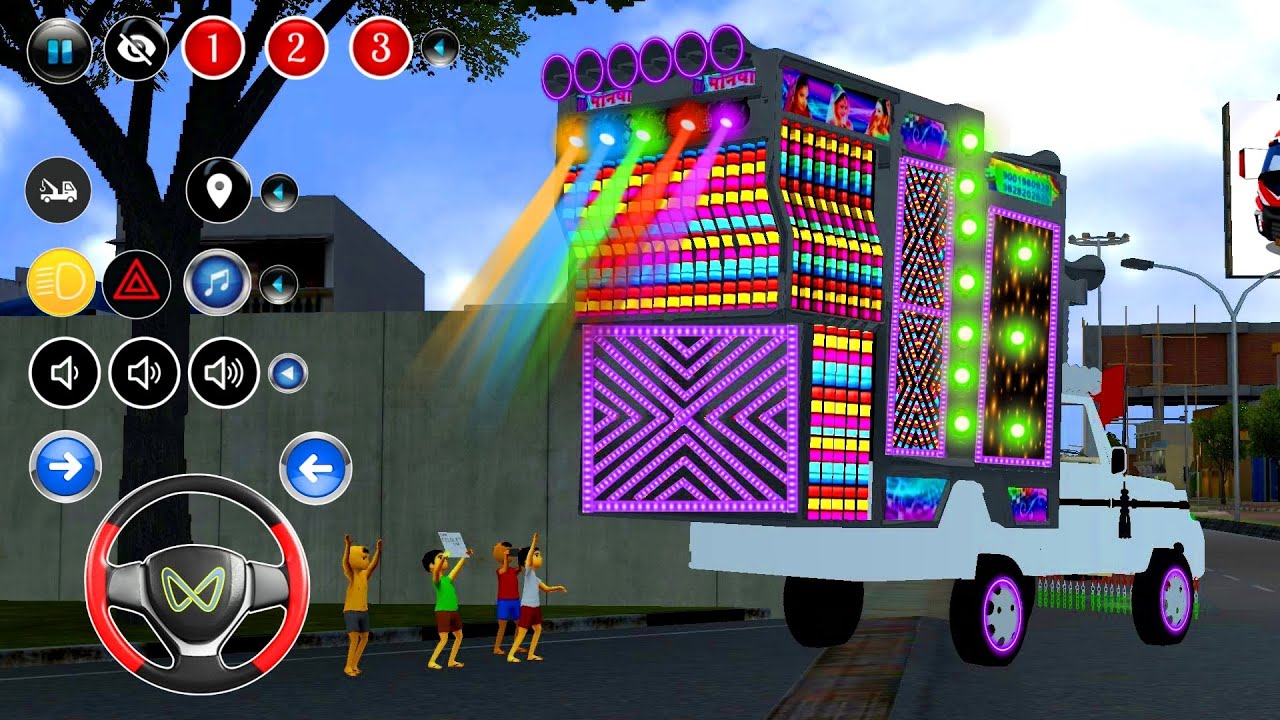 छोटे छोटे ने होली पर डीजे! bus Simulator Indonesia ! Dj pickup game ! Dj party! Bussid mobile game