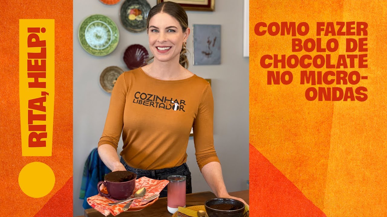 Bolo de chocolate no micro - Rita, Help! Me ensina a cozinhar! | Com Rita Lobo