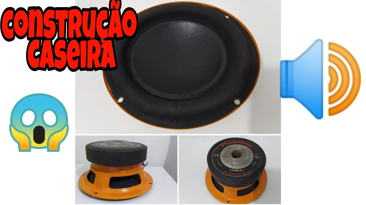 FABRICAÇÃO CASEIRA DE UM SUBWOOFER 6 POL - FORTE