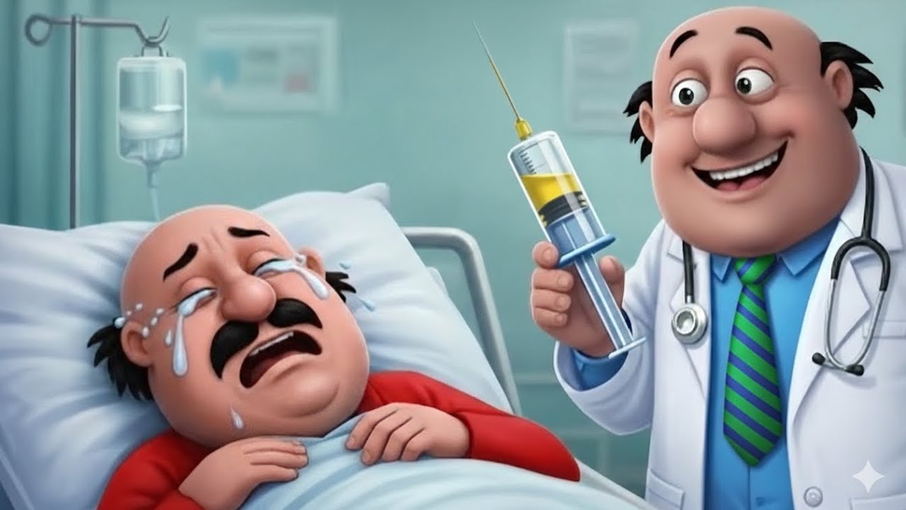 Aaj Mangalwar Hai moto ko Bukhar Hai | Hindi Rhyme for Kids चूहे को बुखार है All Rhymes #motupatlu 