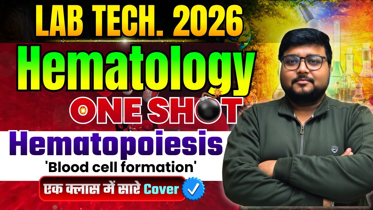 Hematopoiesis : formation of blood in Hindi | One shot | #labtechnician #nursingstudent #science