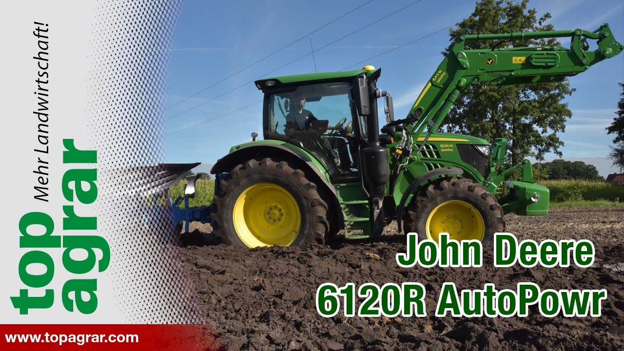 John Deere 6120R AutoPowr im top agrar-Schleppervergleich 2016  5/7