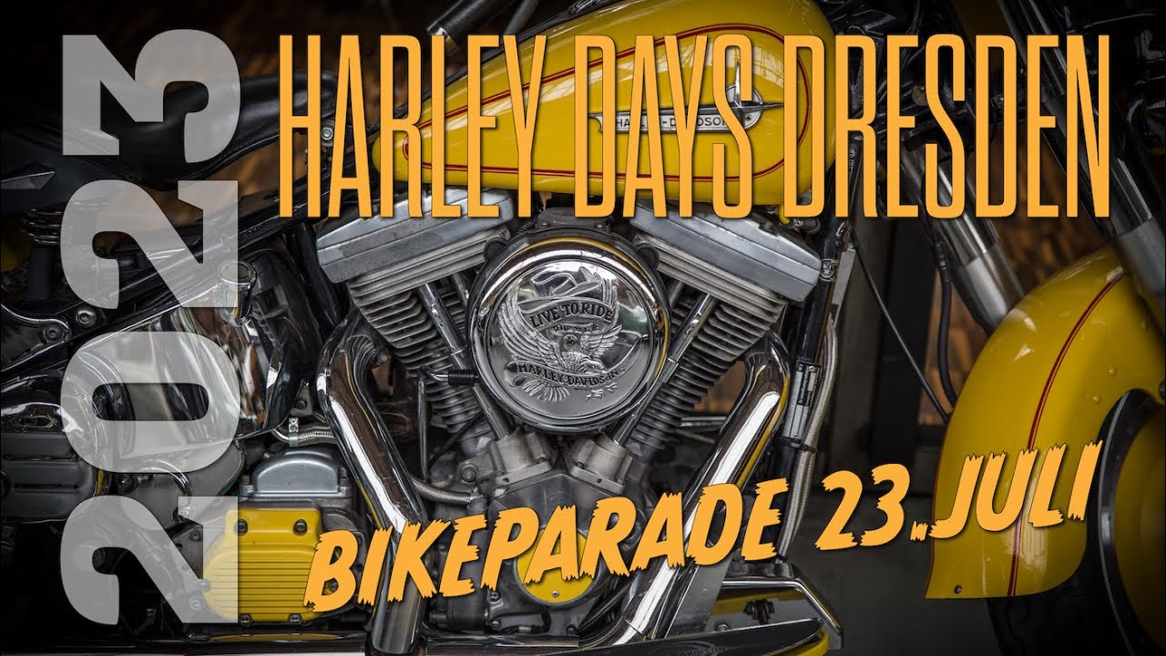 Harley Days Dresden 2023 - Bikeparade - 4K-  HDR