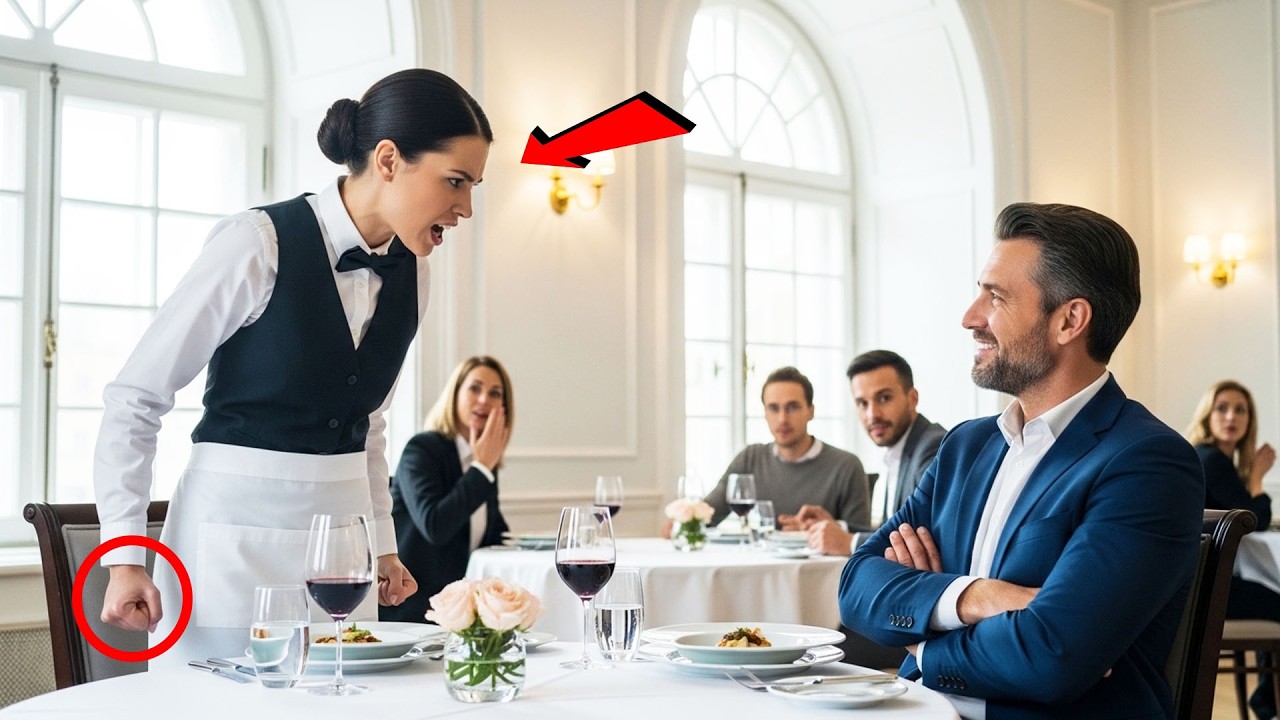 Waitress Serves a Rude Millionaire — Unaware He Is Actually Her Biological Father