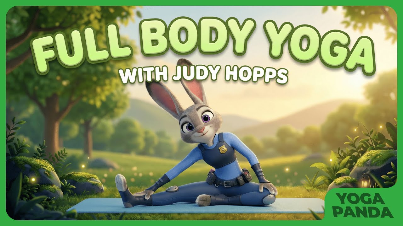 Full Body Yoga for Kids |  Judy Hopps x Zootopia