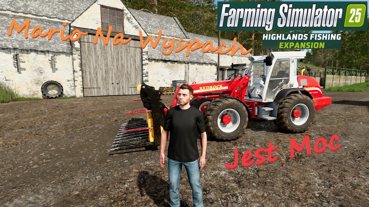 Jest MOC Ładowarka wlatuje na gospę [ Mario na wyspach w KINLAIG *36 ] Farming Simulator 25