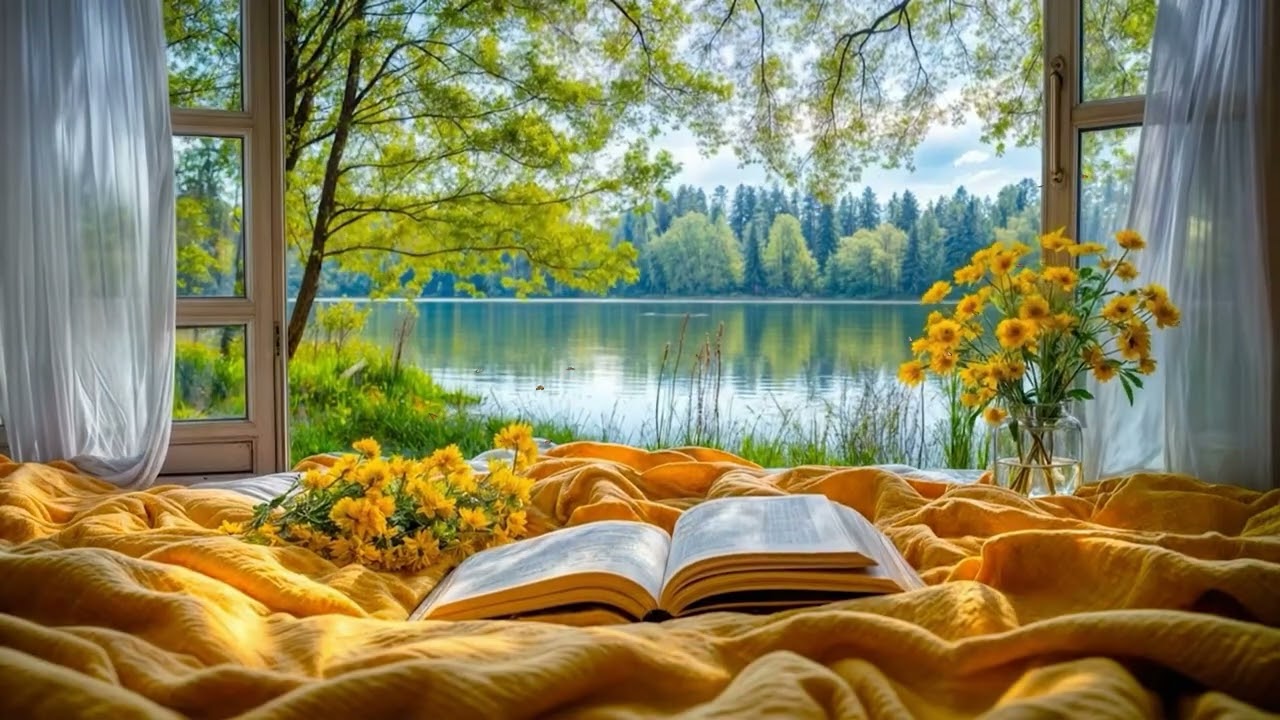 Spring Lake Morning Ambience 🌿 | Sunlit Bed by the Water | Relax, Focus & Start the Day Gently