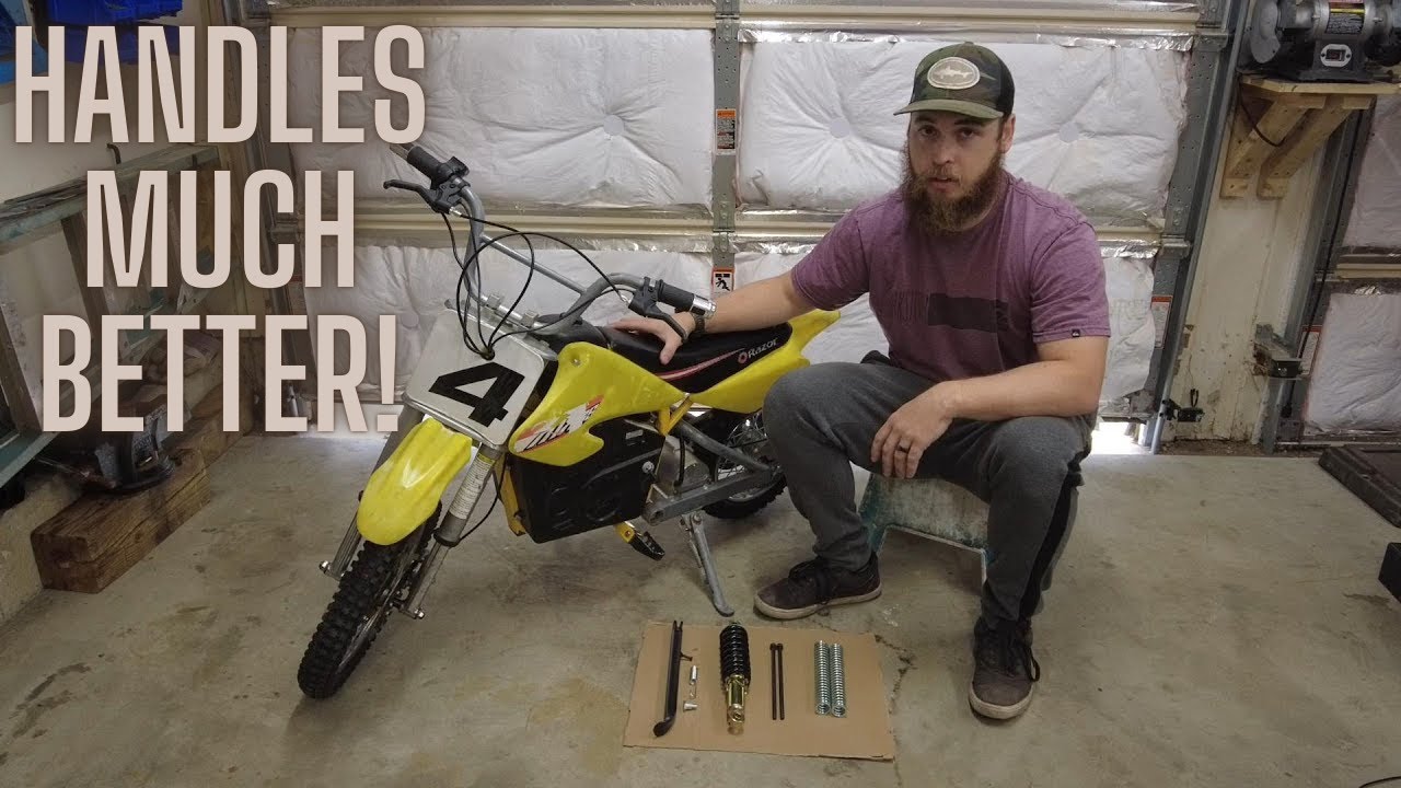 Модернизация подвески Razor MX650! (Пружины передней вилки, задний амортизатор с винтовой подвеск...