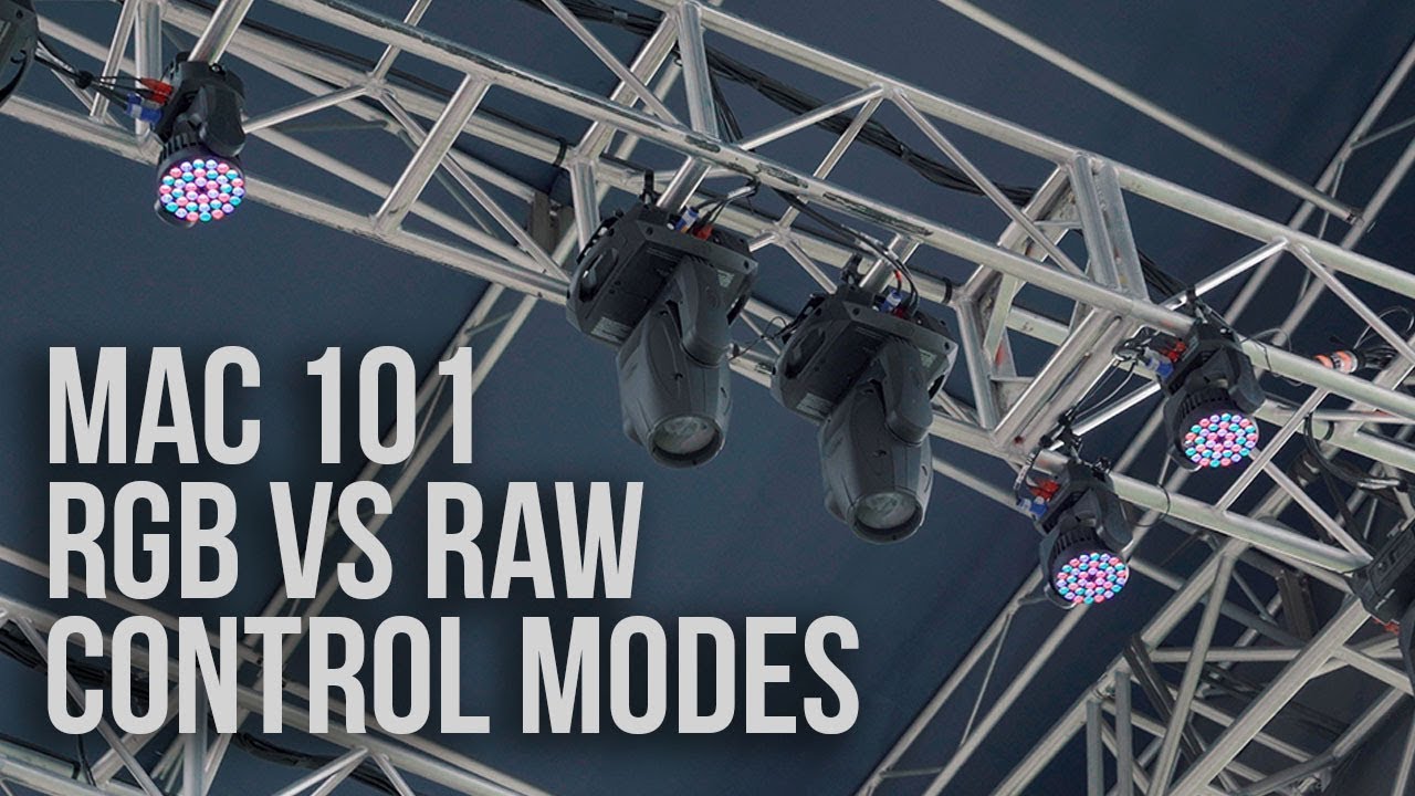 RAW vs RGB Mode with Martin Mac 101s