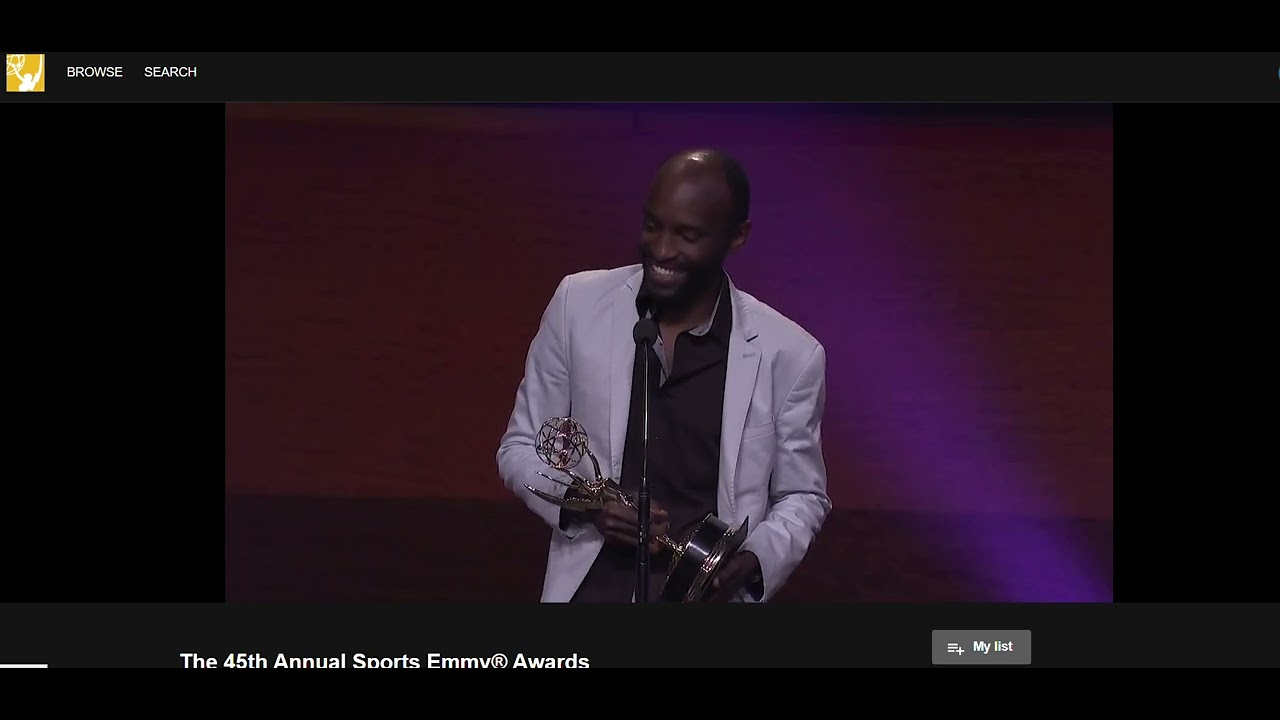 2024 Sports Emmy Joe Opio