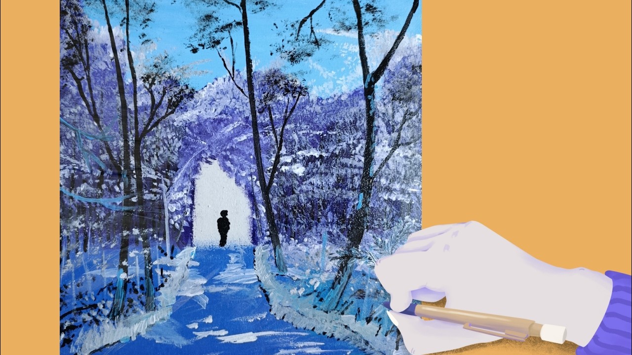 Beautiful Scenery Painting Tutorial | Easy Step by Step Art