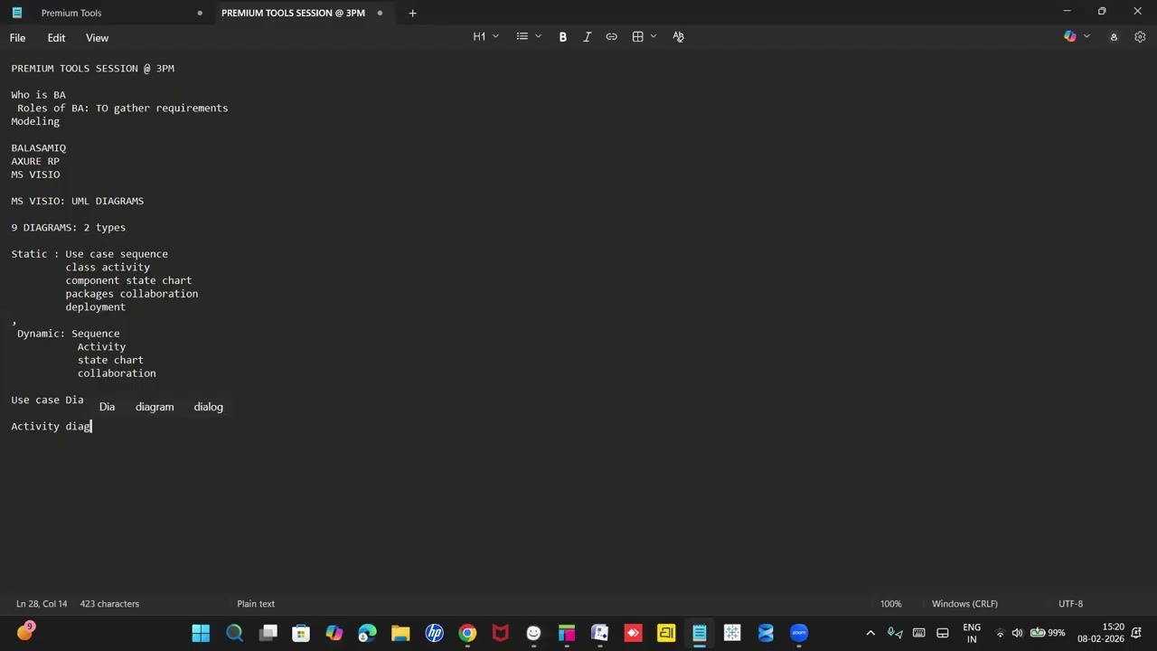 Balsamiq | Axure | MS visio | Premium tools guidance session.