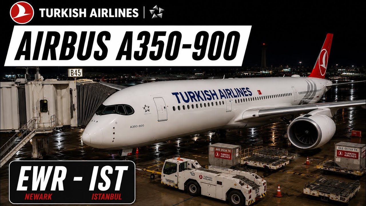 Эконом-класс Turkish Airlines на A350: Вам ПОНРАВИТСЯ (ну, почти) | TK30 (EWR-IST)