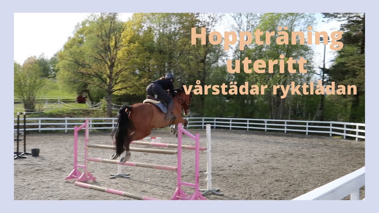 RIDER UT, HOPPTR&Auml;NAR OCH V&Aring;RST&Auml;DAR RYKTL&Aring;DAN; hur &auml;r Elise att rida ut p&aring;? ||vlogg23