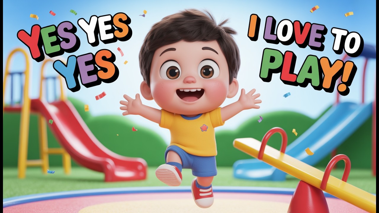 Yes Yes I Love to Play!  Fun Playground Song for kids🎡🎶