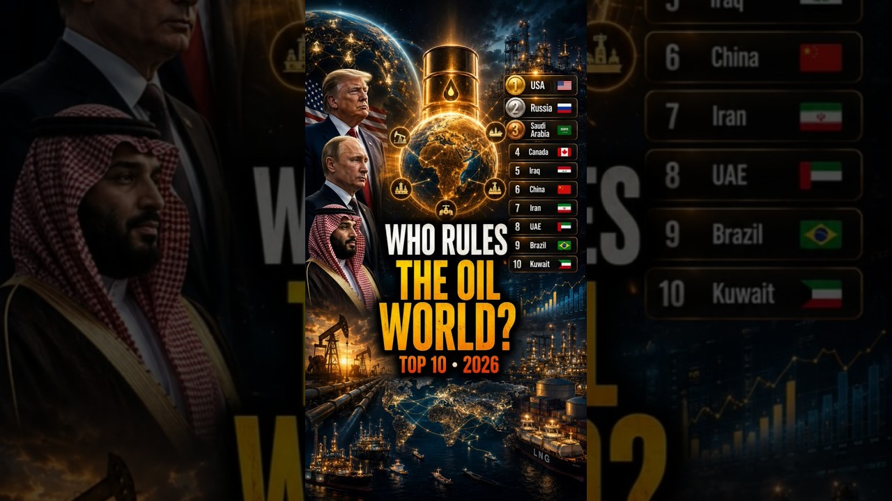 Which Country Controls the World's Oil? #OilProduction #USA #SaudiArabia #Russia #OPEC #Geopolitics