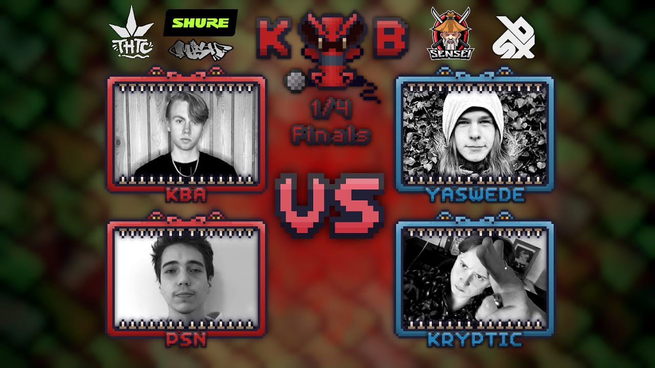 KBA & PSN vs Yaswede & Kryptic || 1/4 Finals || Krook Beatbox Battle 6 [Loopstation Category]