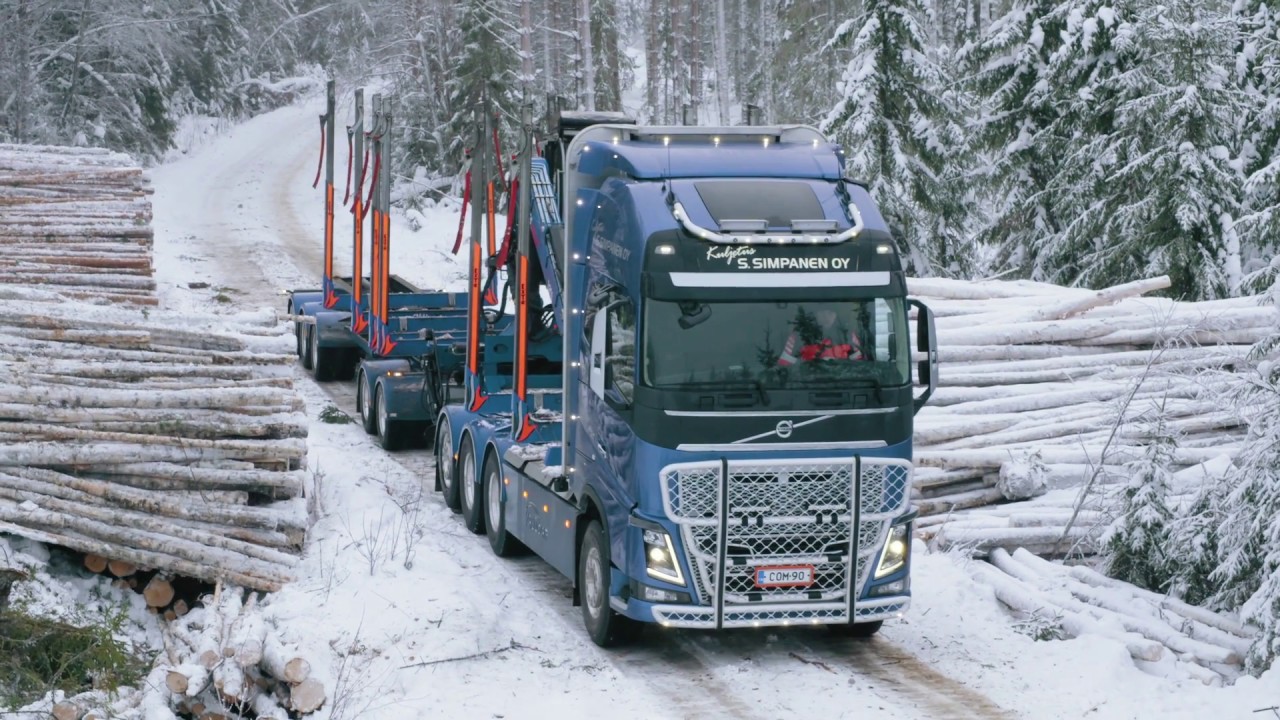 Volvo Trucks - Hauling timber through Finland’s frozen forests - Meet our customer: Simpanen Oy