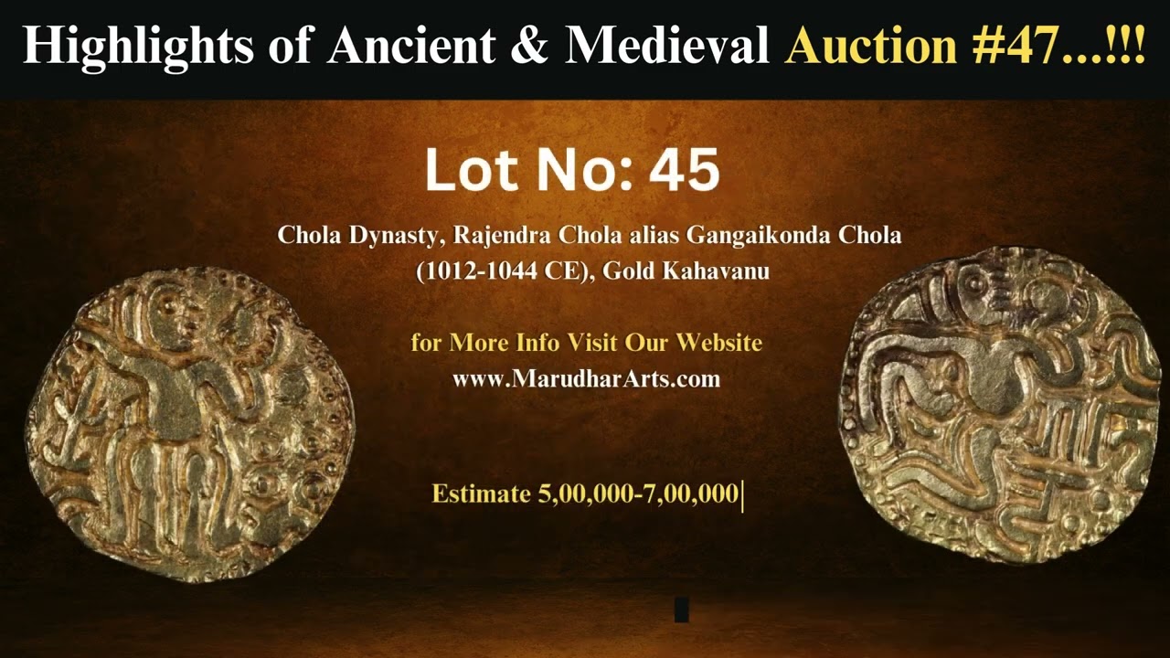 RARE Gold Coin Collections at Marudhar Arts PRIME Auction # 47 , Bangalore