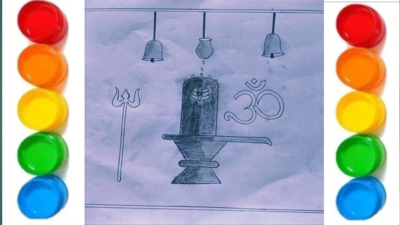How to draw easy shivling drwaing|| mhashivratri shivling easy drawing||easy drawing shivling