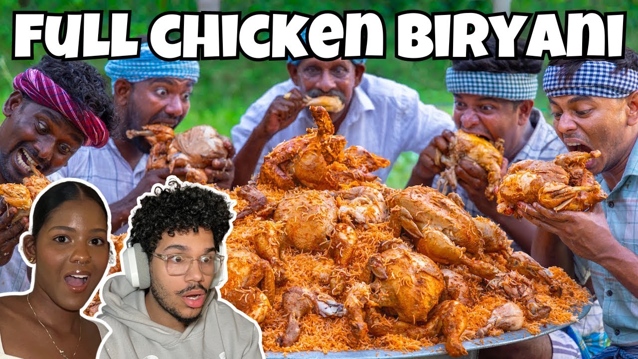 FULL CHICKEN BIRYANI | VILLAGE COOKING CHANNEL REACTION!