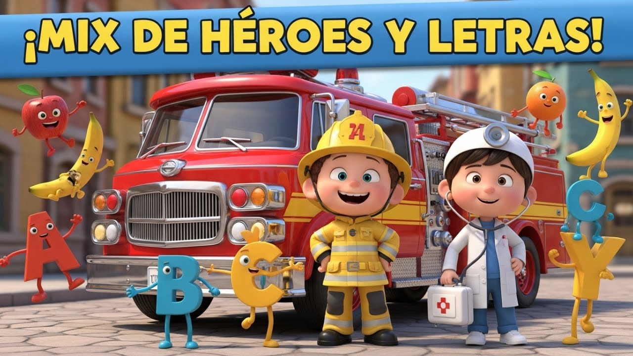 🚒 ¡Súper Mix Infantil! Aventuras, Letras y Salud | Ser Bombero, El Abecedario y Más