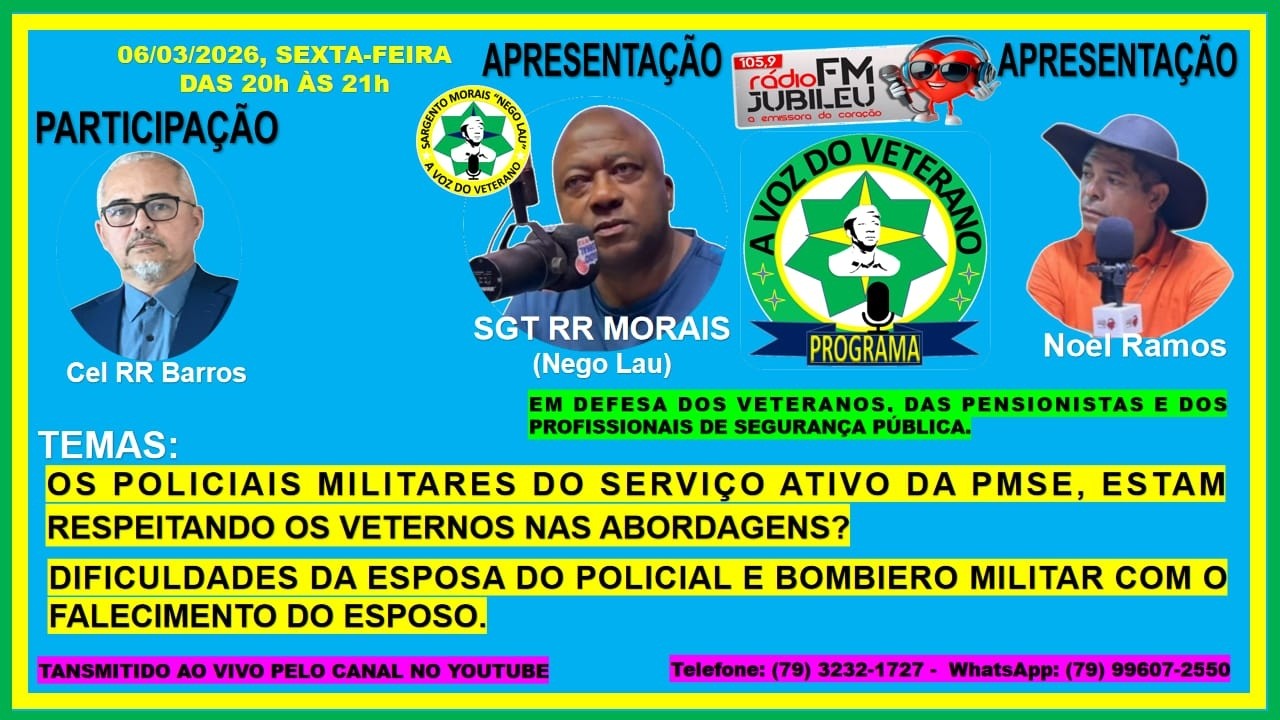 PROGRAMA A VOZ DO VETERANO  - DIA 06/03/2026