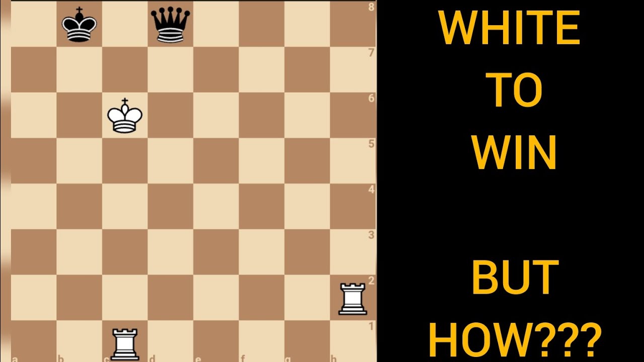 WHITE TO WIN, BUT HOW? - crazy chess endgame puzzle 
