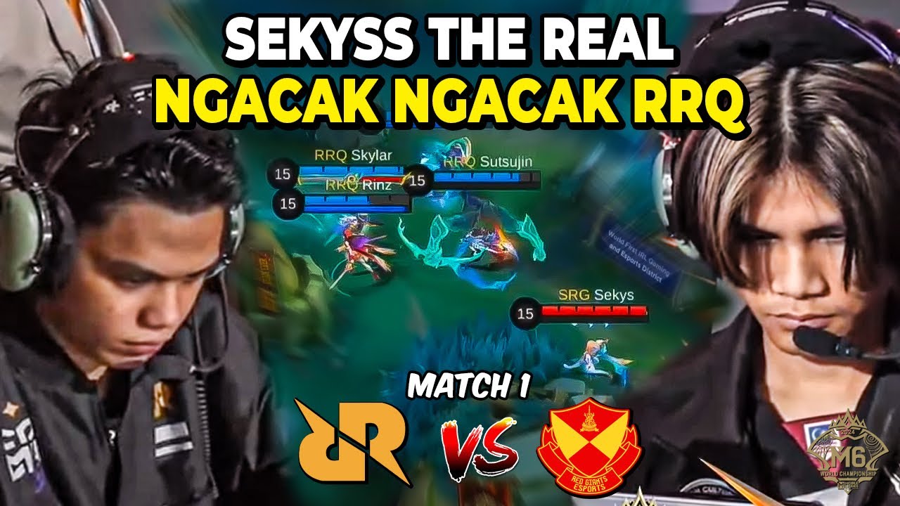 SEKYS THE NEXT LEVEL JUNGLER! RRQ DI COMEBACK :( RRQ VS SRG M6 MATCH 1