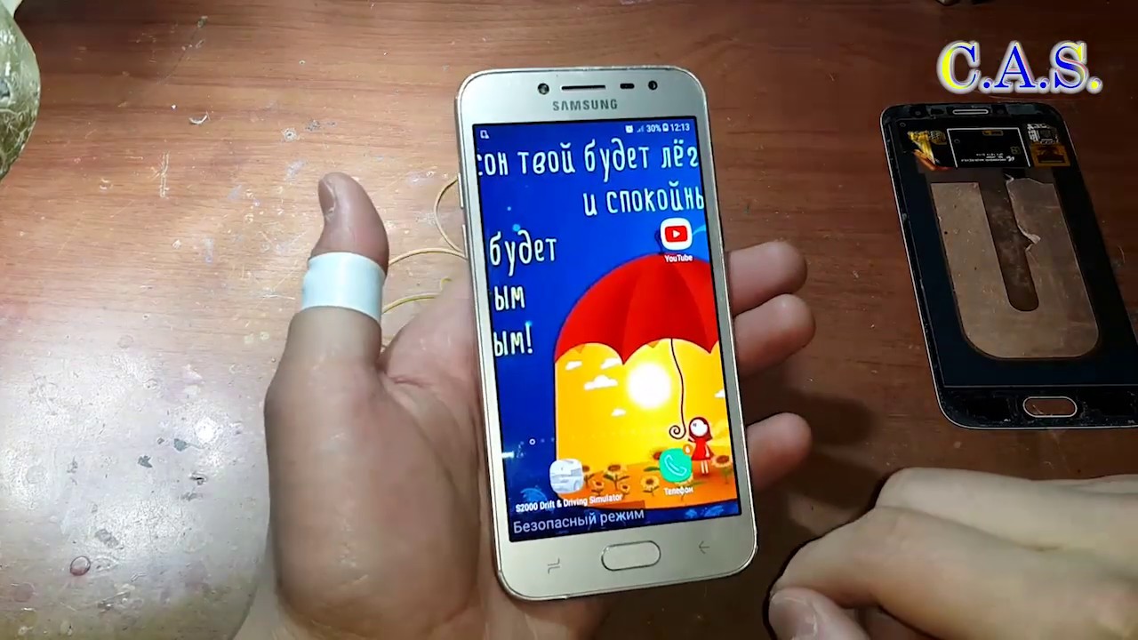 Samsung Galaxy J2 2018 J250 - Замена экрана, замена дисплейного модуля