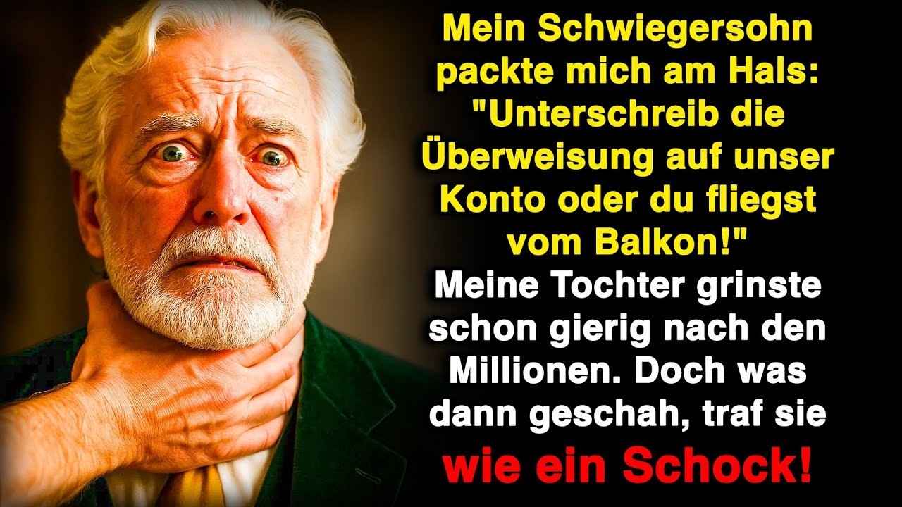 „Unterschreib die Überweisung oder du fliegst!“ schrie mein Schwiegersohn, Tochter zählte Geld