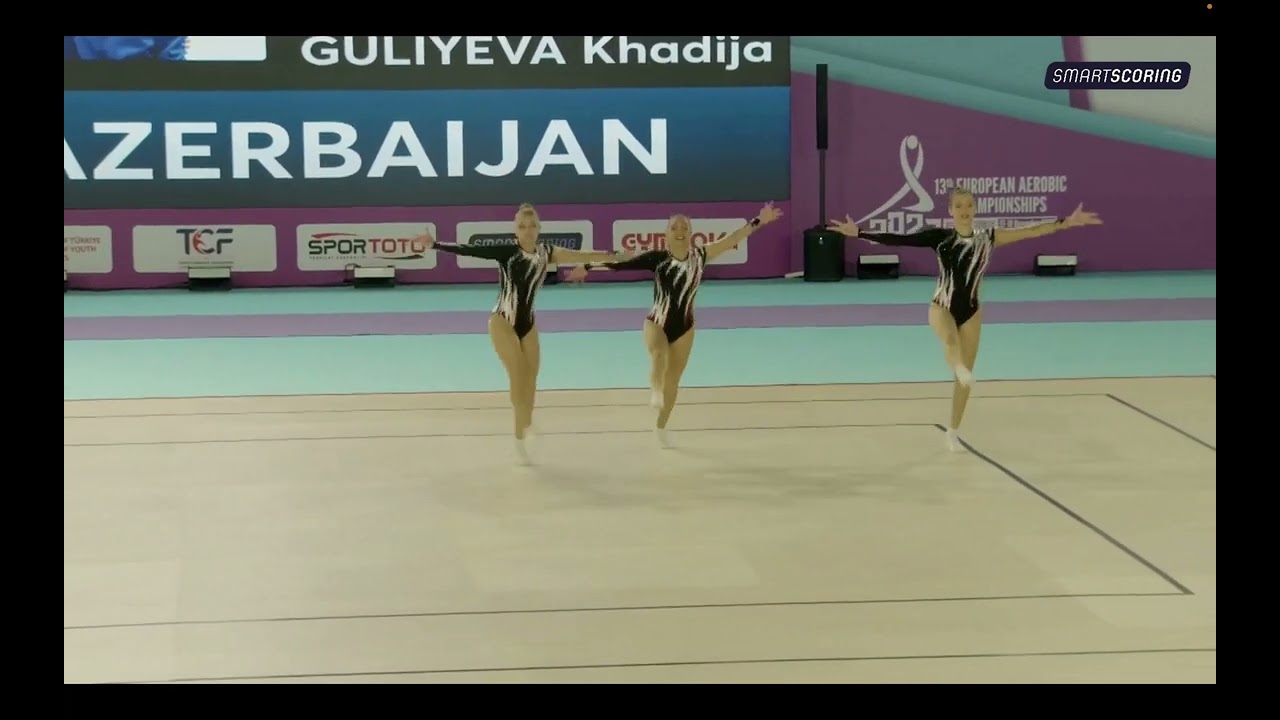 Azerbaijan (AZE) - 2023 European Championships in Aerobic Gymnastics,  Trio Qualifications - seniors