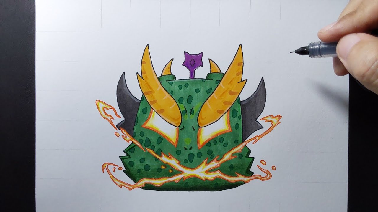 how to draw dragon fruit rework in blox fruits roblox