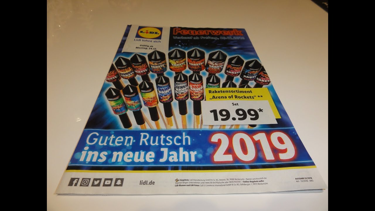 Silvester Feuerwerk Prospekt 2018/2019 LIDL | ALDI | NETTO TheOftlerer