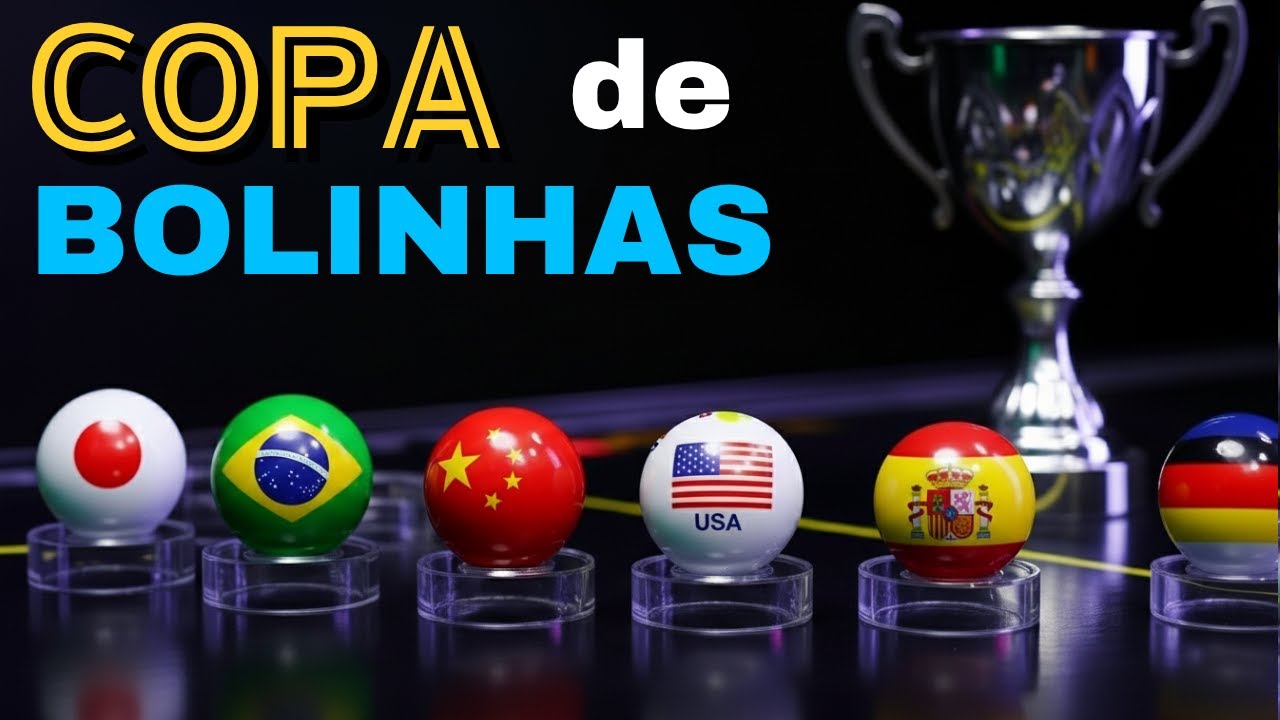 COPA do MUNDO de BOLINHAS de GUDE com PAÍSES  MARBLE RACE LIVE #72