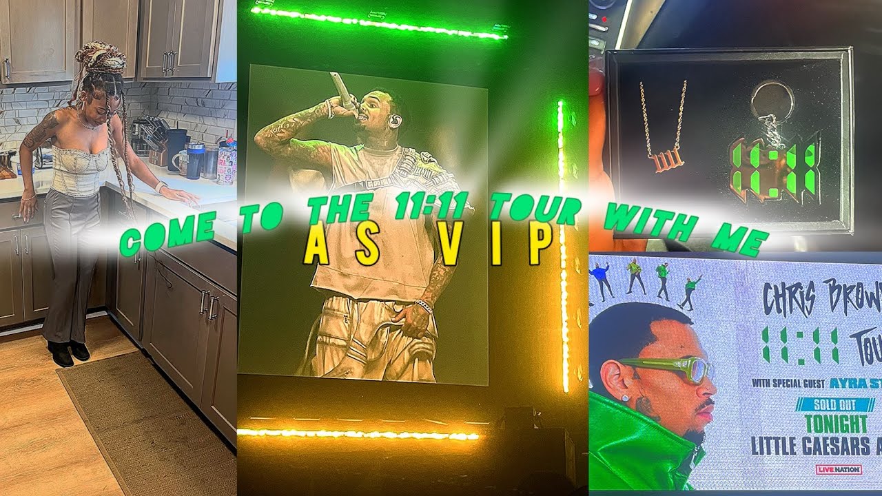 I Sung My Heart Out At Chris Brown's 11:11 Tour! l Opening Show, Detroit