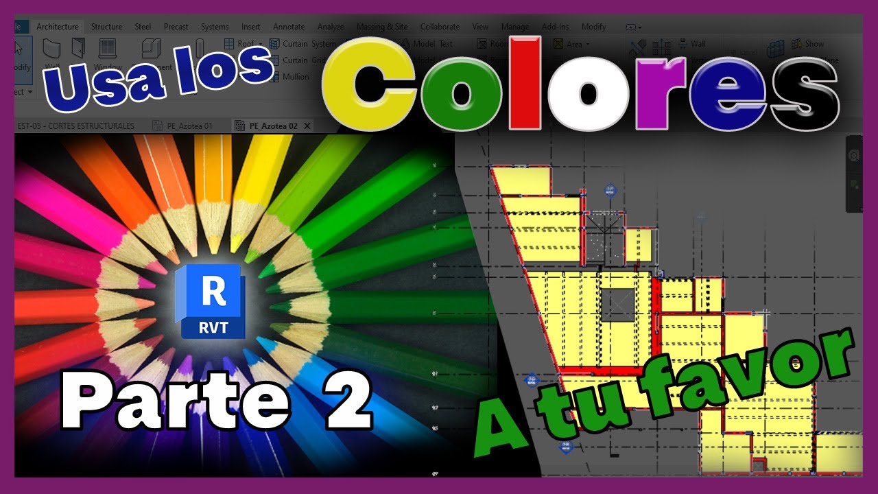 Utiliza los Colores a tu Favor parte 2 (Plantas) / Tips para mejorar la calidad en Revit Estructural