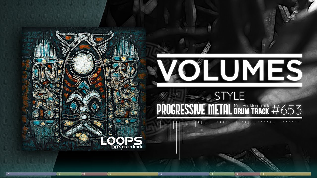 Progressive Metal Drum Track / Volumes Style / 130 bpm