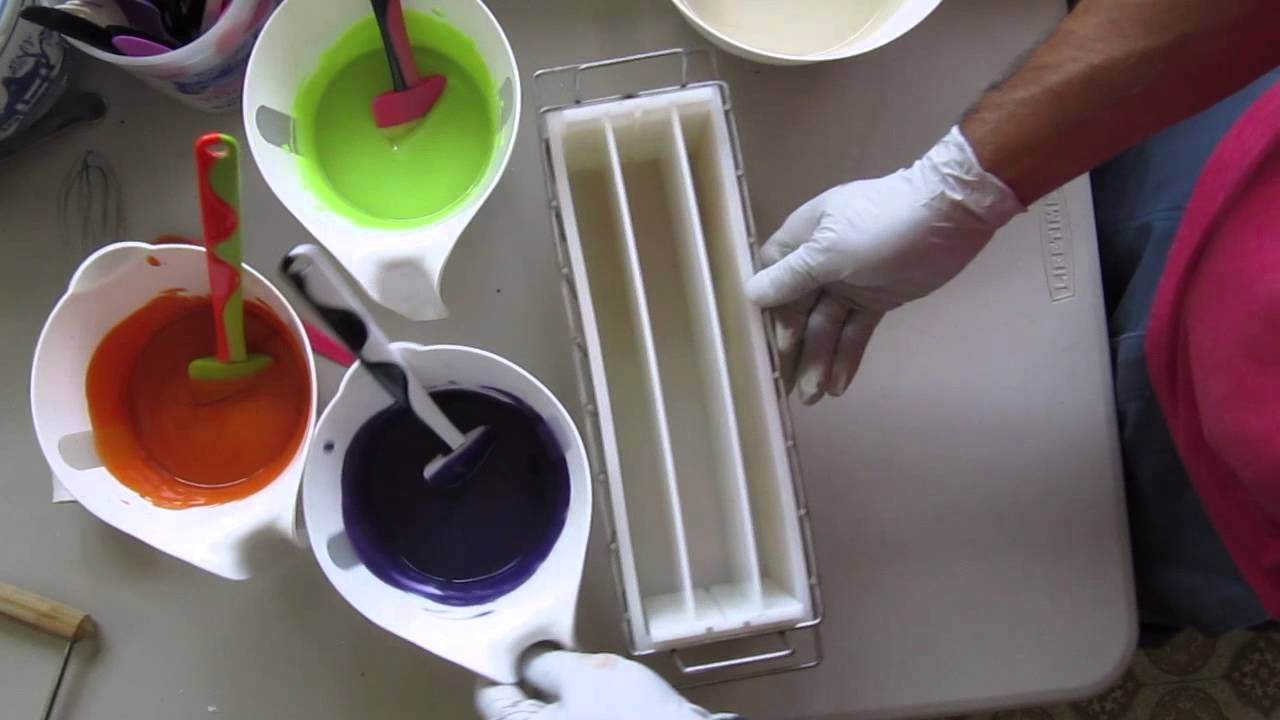 Making Lotus Position Cold Process Soap