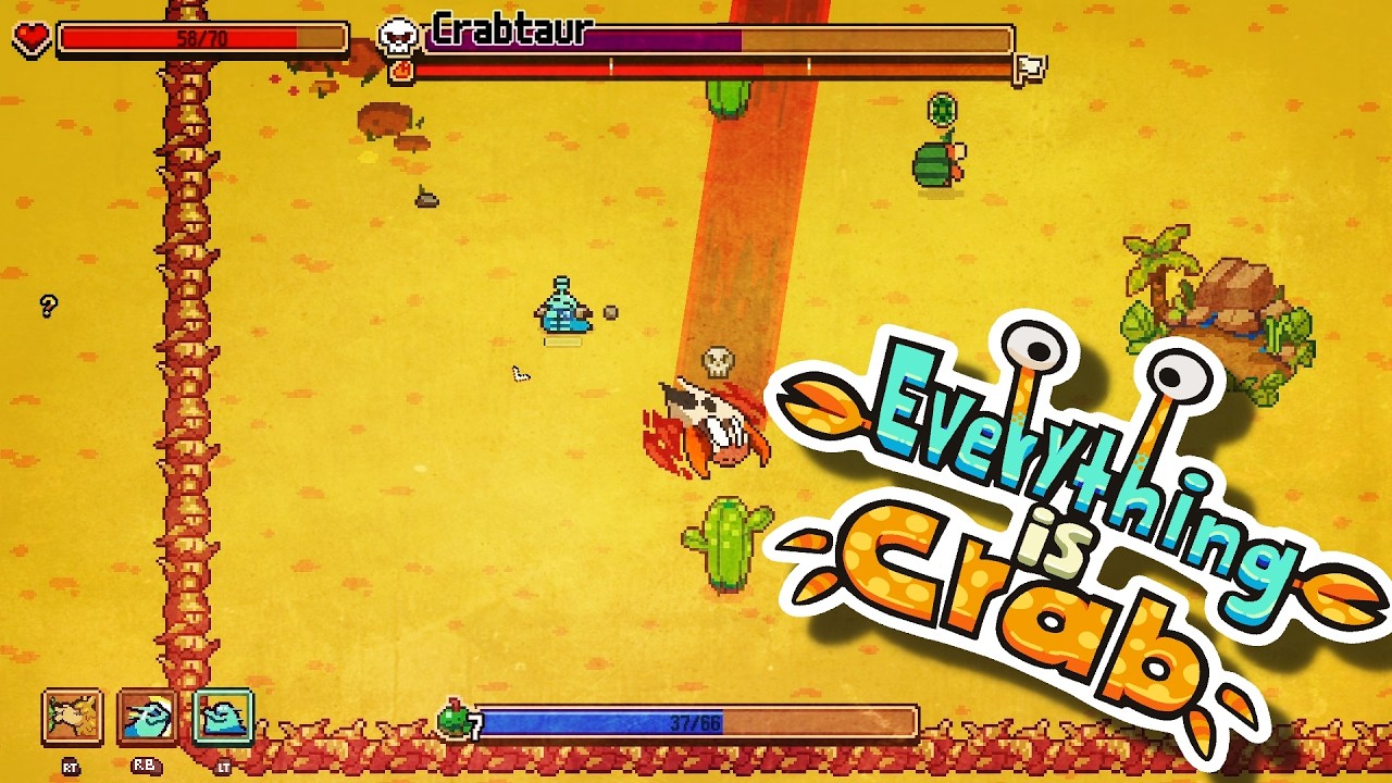 Everything Is Crab: The Animal Evolution Roguelite — Game Preview - Demo Gameplay (no commentary)