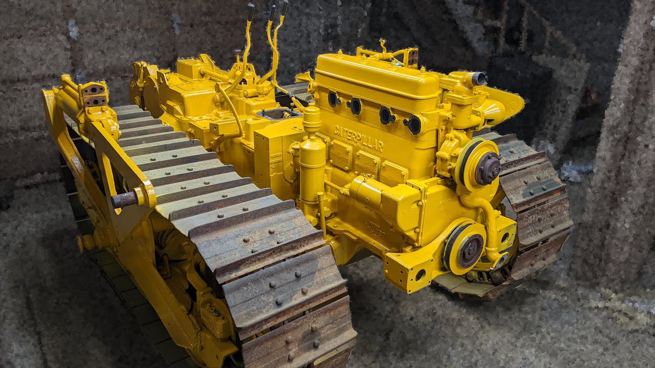 Покраска и установка двигателя на Cat D4