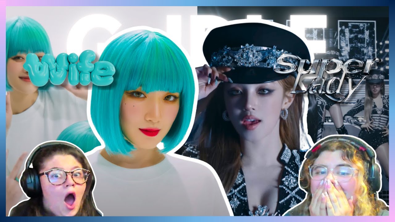 Sisters react to (여자)아이들((G)I-DLE) - 'WIFE' and  'Super Lady' Official Music Video