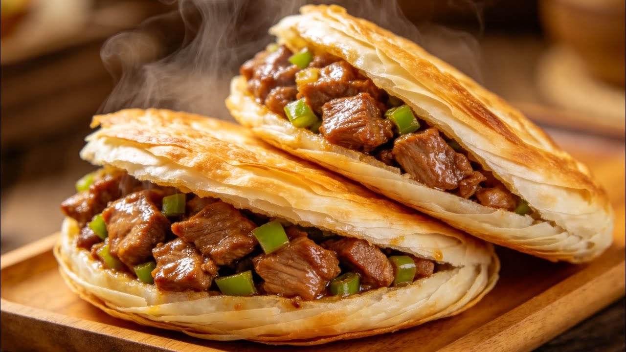 ❇️ 中國漢堡-Chinese hamburger/剁肉解壓/煙火氣♨️
