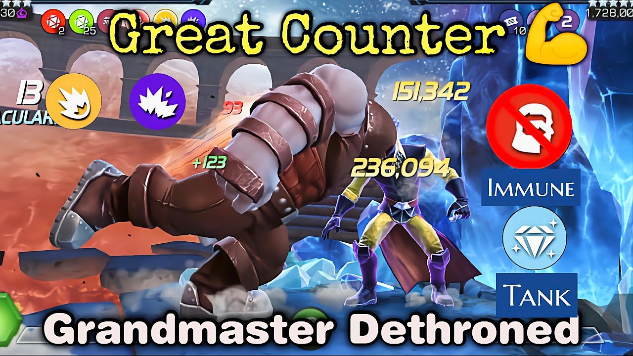 Great Counter | Juggernaut Unstoppable Monster |  Grandmaster Dethroned | Immune to Reverse Control